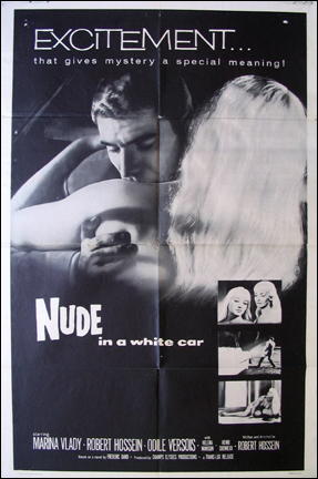 NUDE IN A WHITE CAR