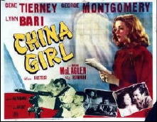 CHINA GIRL Gene Tierney